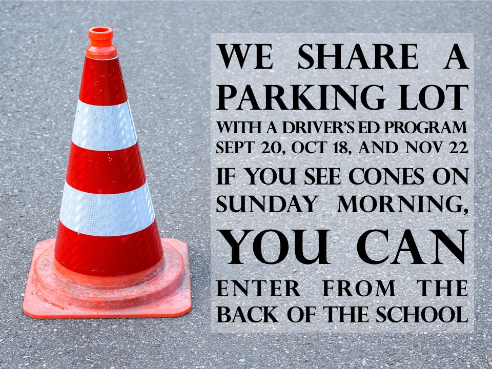 EZ Way Driver's Training Notice for Good Shepherd Presbyterian Church Website Church Entry in Kalamazoo Christian Elementary School Due to Driver's Training